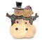 Christmas Snowman Decorations Resin Snowman Lighted Christmas Decorations LED Holiday Light Up Snowman Indoor Festive Fibre Optic Decorations Indoor Glowing Snowman Couple